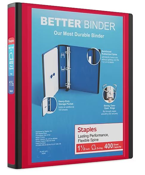Staples Better Binders