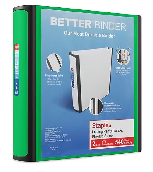 Staples Better Binders