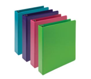 Samsill Binder 1.5" Durable View Assorted