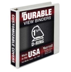 Samsill 1.5" Durable View Binders