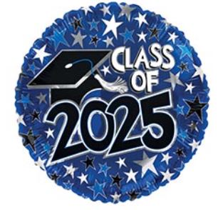 Class of 2025 Mylar Balloon