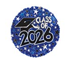 Class of 2026 Mylar Balloon