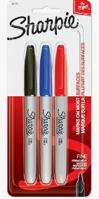 Sharpie Fine Point 3 Pack