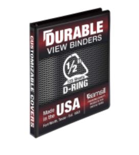 Samsill Binder 0.5" Durable View