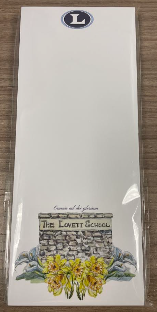 Lovett Centennial Watercolor Vignette Notepad